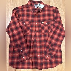 Carhartt flannel long sleeve - new with tags